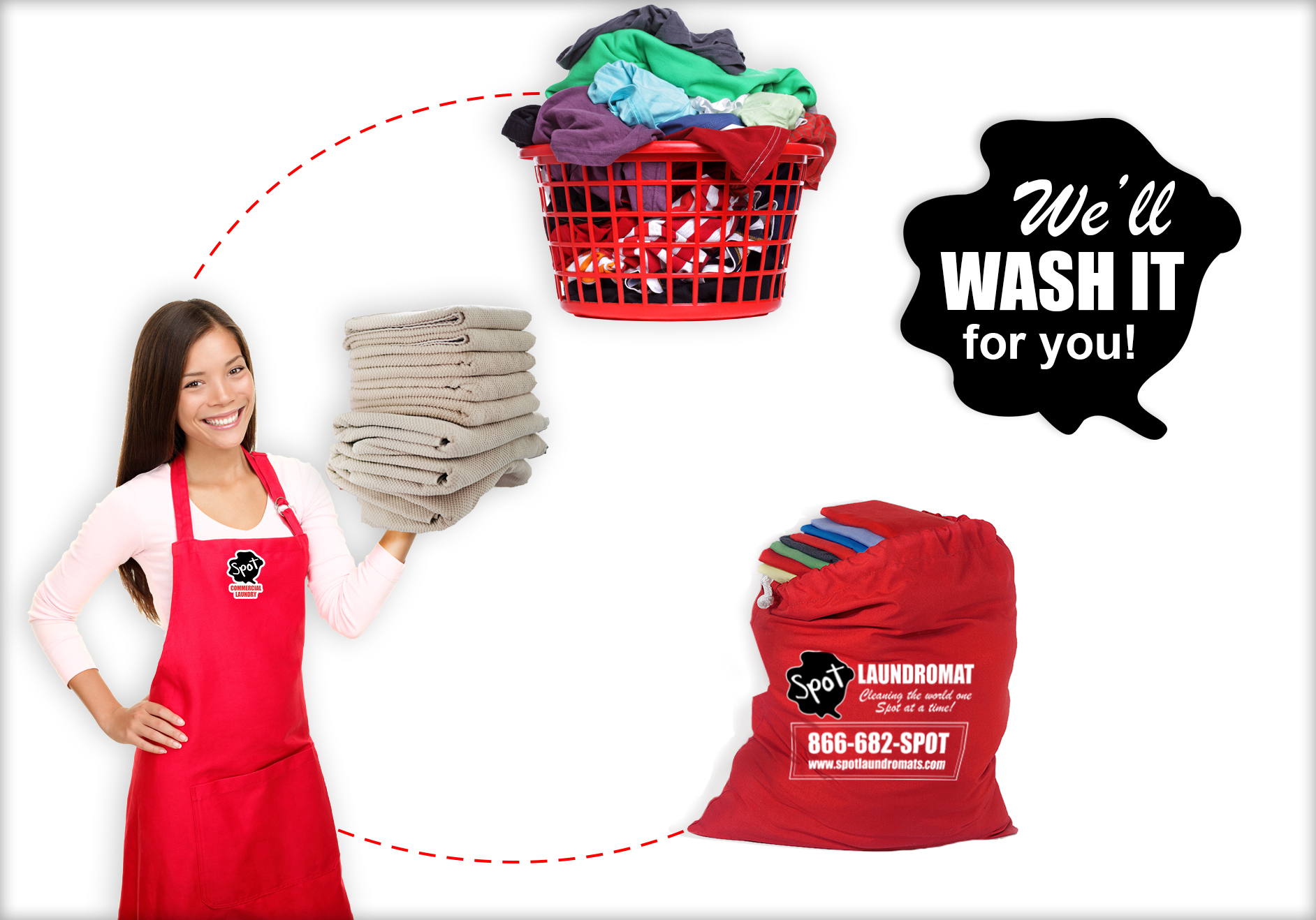 Wash Dry Fold Laundry Service | Drop Off | Spot Laundromats