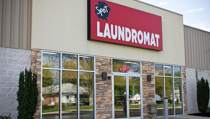 Spot Laundromat Near Me Salem Ave. Exterior View