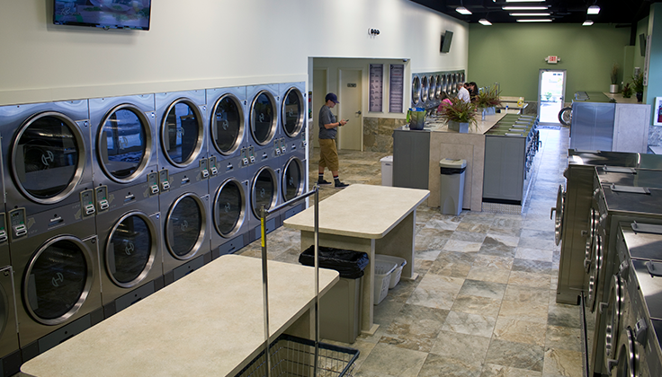 Spot Laundromat Salem Ave. Folding Tables