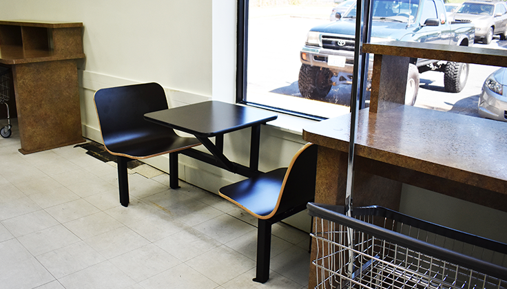 Wallower Laundromat Seating