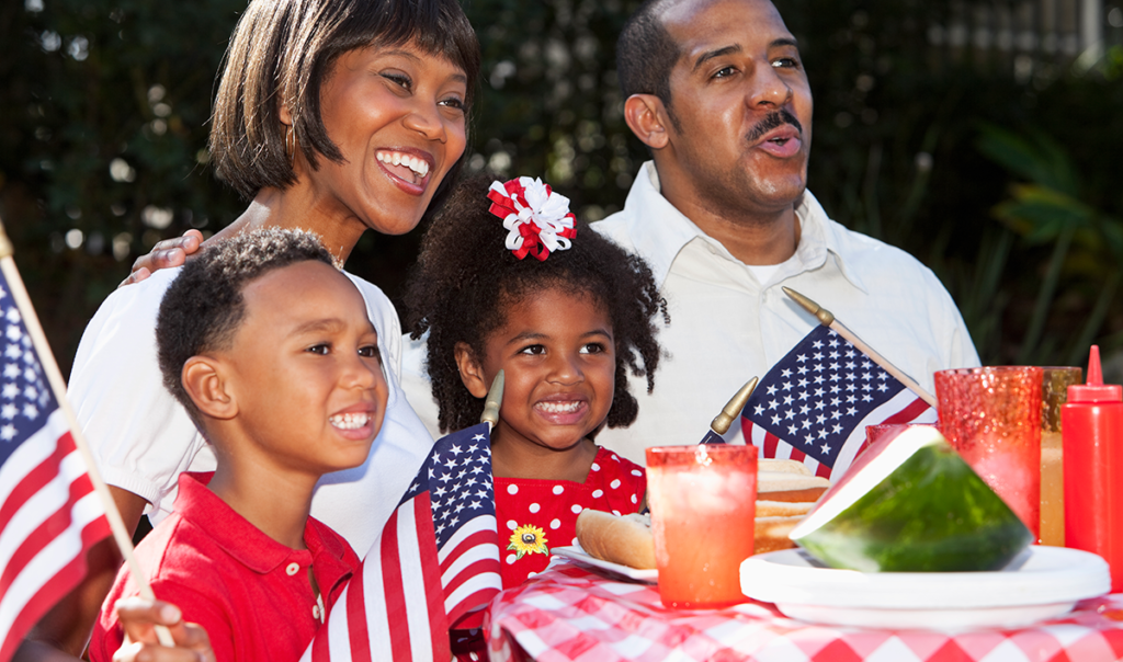 Red WHITE and Blue picnic