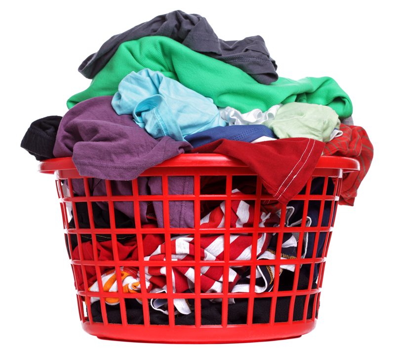 toss your dirty laundry into a bag or basket and drop off at Spot Laundromats.