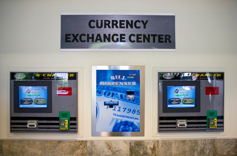 Spot Laundromat's Currency Exchange Center