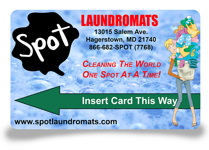 laundry card, spot laundromats, spot