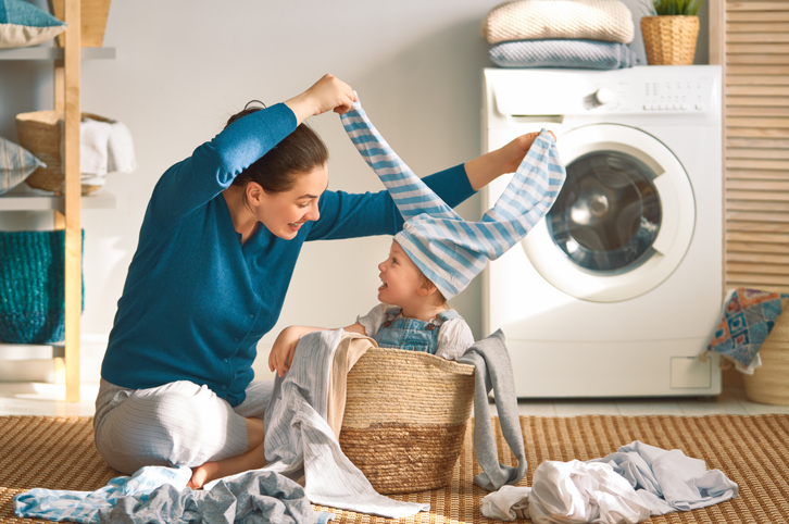 laundromat and kids doing laundry fun at the laundromat