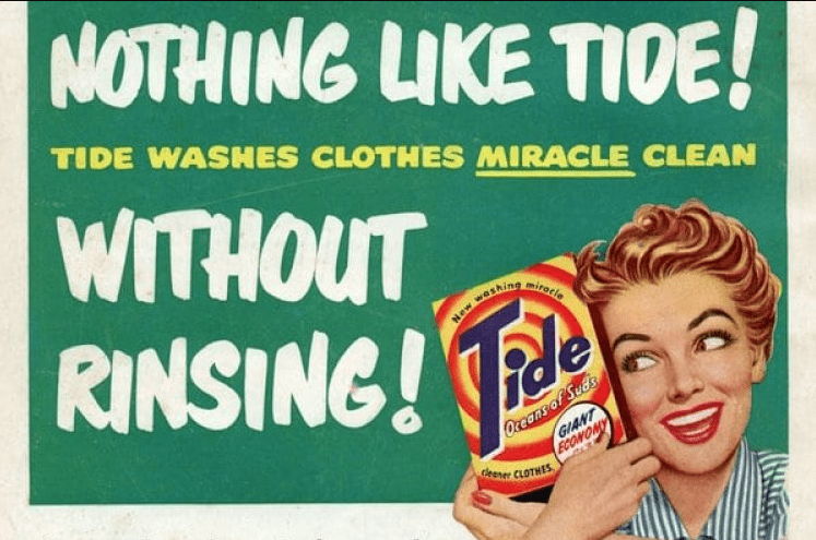 Tide Laundry Detergent Ad Vintage