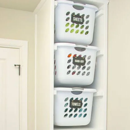 Tips to organize laundry with laundry baskets