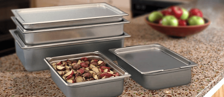 Be thankful for stacking baking pans with lids