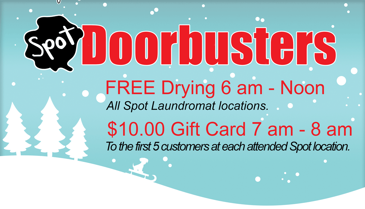 Spot Laundromats Doorbusters For Black Friday 2020