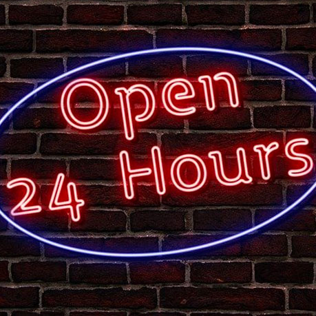 Laundromat open 24 hours near me.