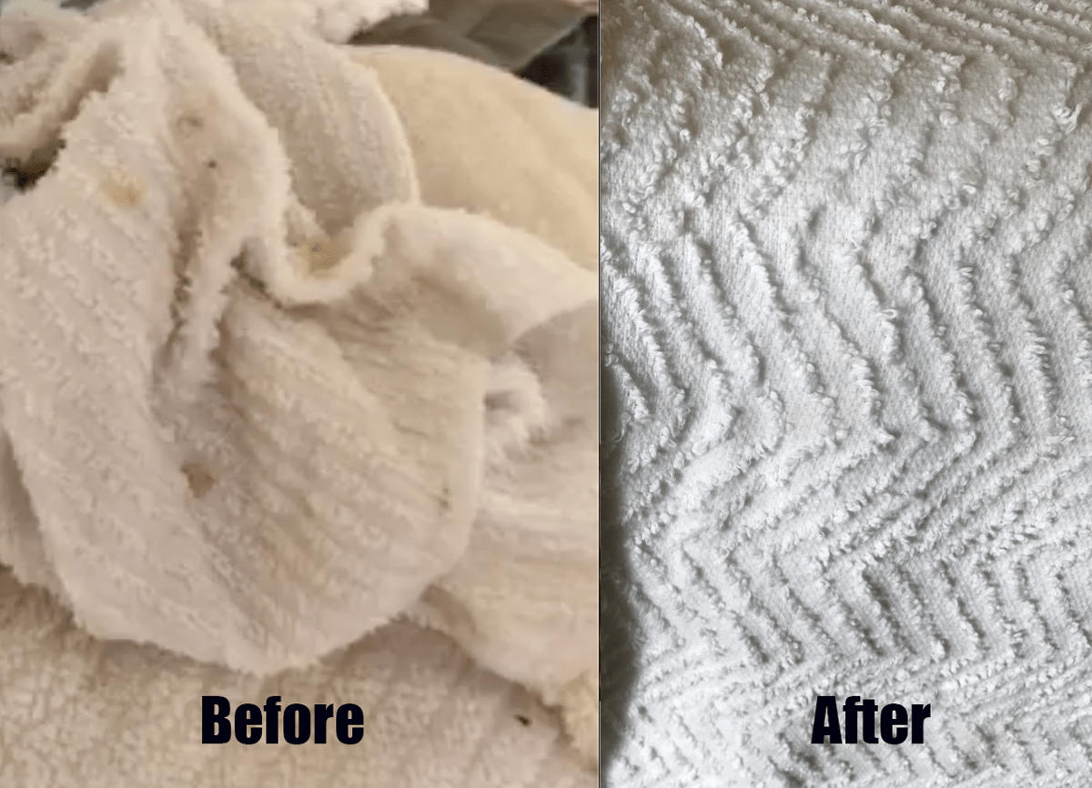 iron out hard water stains removed before and after pictures