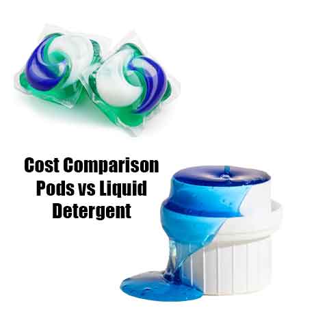 laundry pod's cost comparison. Liquid vs pods