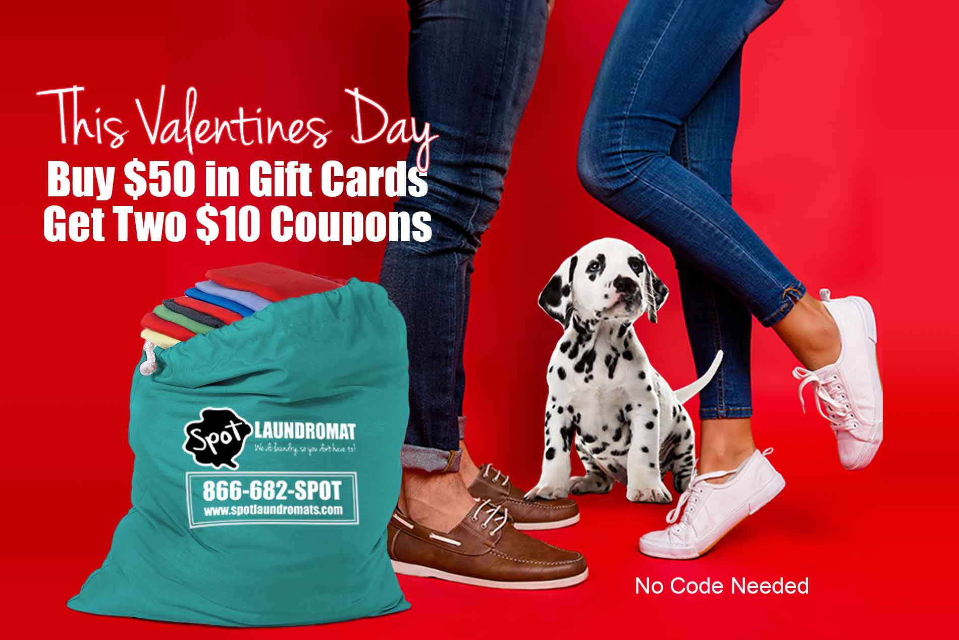 Buy $50 in Gift Cards, Get Two $10 Coupons. With Our Valentines Day Deal.