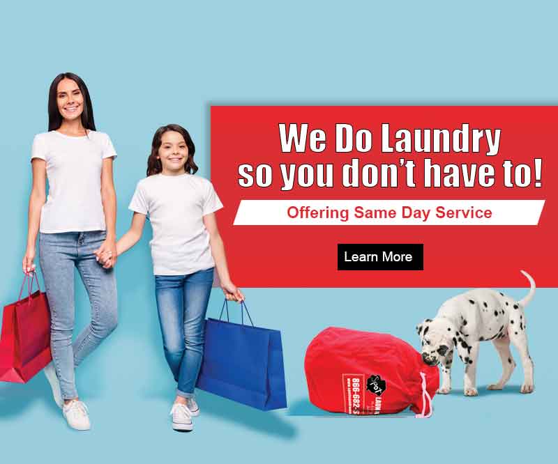We do laundry so you don't have to. Try our laundry service today. Click to learn more