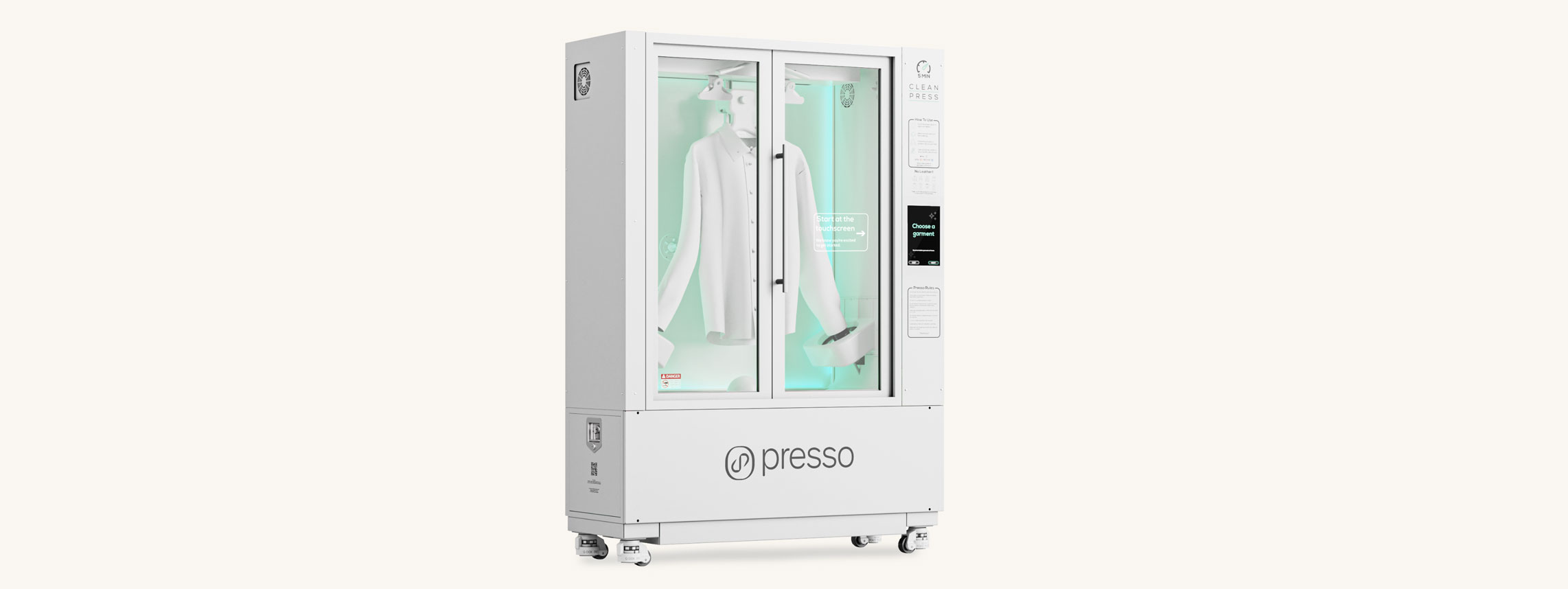 Presso dry cleaner machine