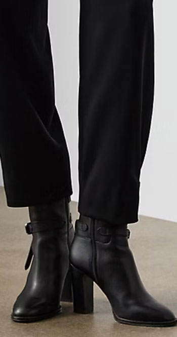 fashion trends straight leg pants and ankle boots