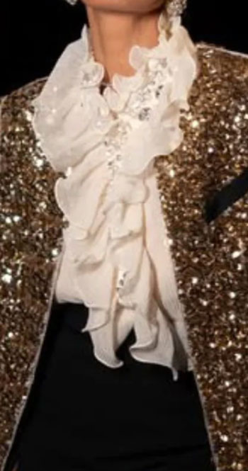 sequined jacket in brown