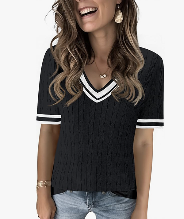 Striped Short sleeve shirt Casual Amazon Finds