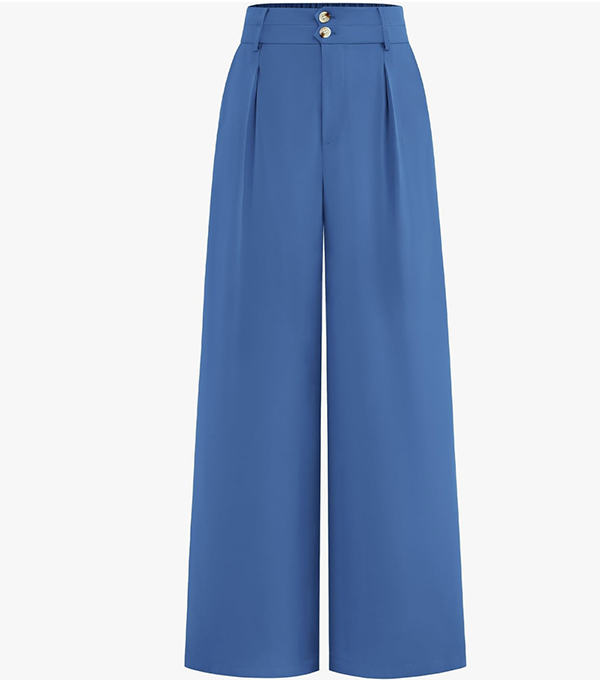 High-wasted pleated trousers
