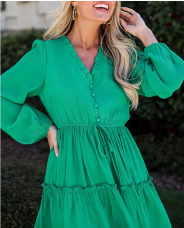 Winter Fashion trends 26/27 sea green dress